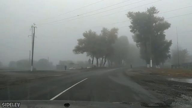 Терновка - Павлоград. Дорога в тумане 17.10.2020. Обзор дороги из Терновки в Павлоград. смотреть онлайн
