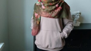 Павловопосадский платок. Сибирская красавица. Новинка VARVARA. Осень в цвете латте