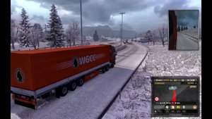 Frosty Winter Weather Mod v5.4 для Euro Truck Simulator 2 / обзор мода Frosty Winter Weather