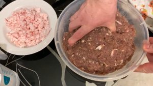 Домашняя колбаса из рубленного мяса !