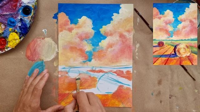 СНОПЫ |Пейзаж поп-арт |Сила теплохолодности смотреть онлайн