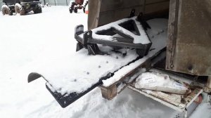 Про ферму и деревню  Грейдерный отвал для чистки снега на Трактор Митю ( Т40АМ )