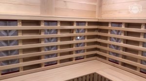 Пятиместная сауна с керамическими нагревателями