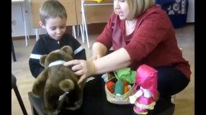 Занятие с логопедом.