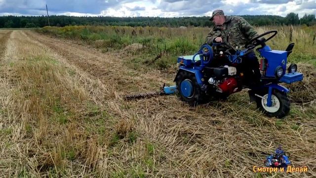 Как скосить огород трёхколёсным мотоблокам МТЗ БЕЛАРУС. смотреть онлайн