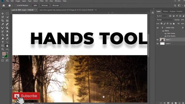 Rotate tool in adobe photoshop | Lec-17