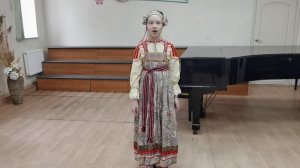 "Что за горницами" шуточная русская народная песня, исп. Таисия Силинская, 10 лет