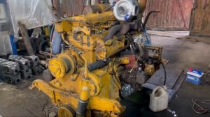 Катаем двигатель ЧТЗ Д180 после капремонта / ТехЗап