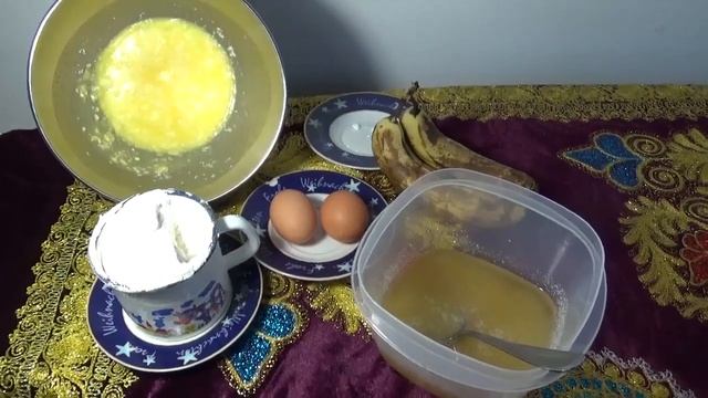 Банановый хлеб на мёде без сахара.Здоровый образ жизни с мёдом! смотреть онлайн