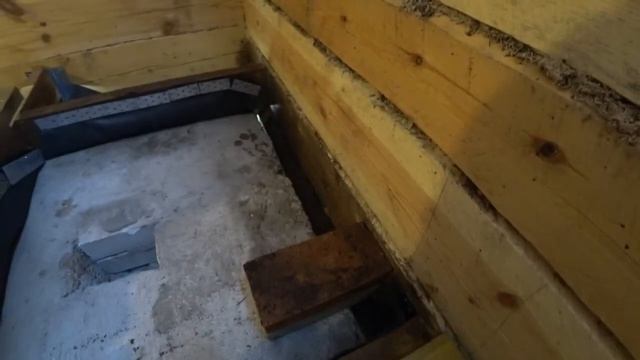 Бетонный фундамент под печь в бане на века. Устройство вентиляции.