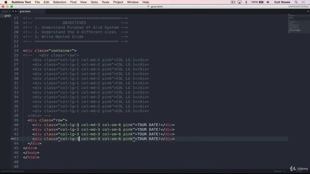 6 Bootstrap Grid System Pt 2 смотреть онлайн