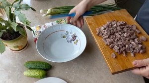 Салат из свиного языка.??