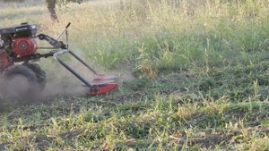 Роторная косилка. Удаление травы и ботвы картофеля 2022