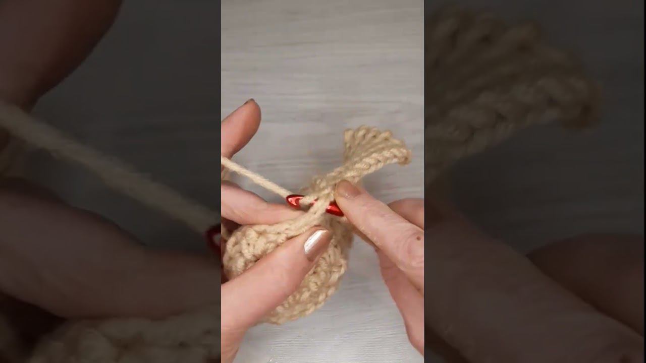 Вязание резинки крючком #shorts смотреть онлайн