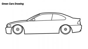 How to draw a BMW M3 E46 step by step (on the side)