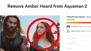 A Million People Want Amber Out Of Aquaman 2 | Petition Keeps Growing in Numbers