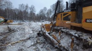 Установка гидравлического мульчера на экскаватор LiuGong 933 .Масштабная расчистка участка