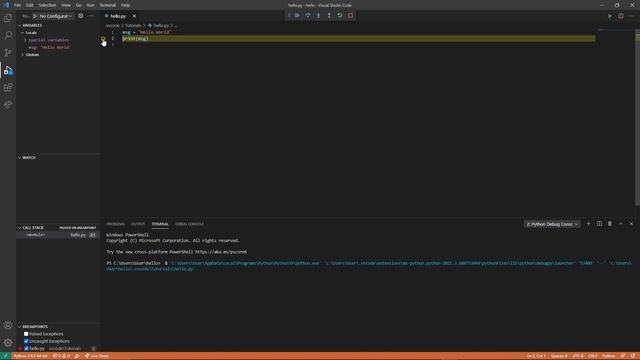 python in VScode