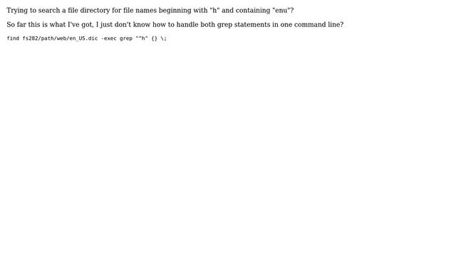 Linux grep for file starting with certain letter AND contain certain words смотреть онлайн