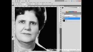Видео урок ретуши фотографии для гравировки на камне