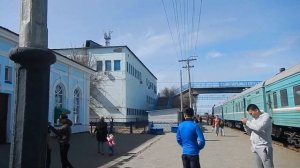 Станция Шалкар (Шалқар) весной