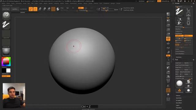 ZBrush - штрих, альфы (stroke, alpha) смотреть онлайн