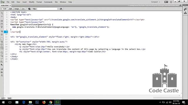 How to Add Google Translate On a Website Tutorial смотреть онлайн