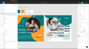 Remake Instagram Layout Template Freepik with Figma - Education Theme part 2