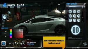 Lamborghini Gallardo World War II Fighter car vinyl tutorial in Need for Speed World.