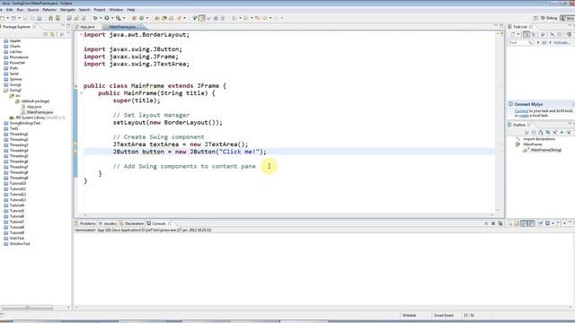 Advanced Java Swing GUI Programming Part 2 Adding Components1 смотреть онлайн