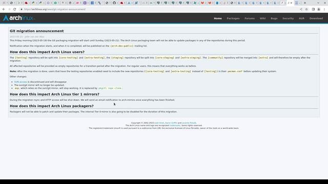 Arch Linux abandona Subversion y se muda a Git смотреть онлайн