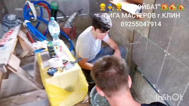 УКЛАДКА ПЛИТКИ НА СТЕНЫ В КОТЕЛЬНОЙ ЗАГОРОДНОГО ДОМА ?♂️???