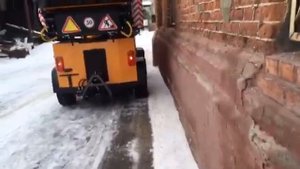 Многофункциональная российская уборочная машина Sweeper ММК 1500 с универсальной щеткой зима лето