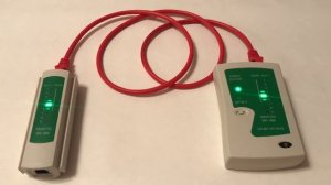 кабельный тестер. кабель целый