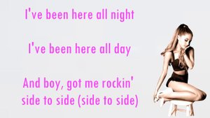 Side to side - Ariana Grande ft. Nicki Minaj (Lyrics Video)
