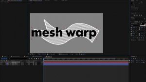 Ae: трансформация по форме / mesh warp