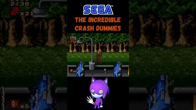 The Incredible Crash Dummies | Sega Mega Drive (Genesis). #Shorts