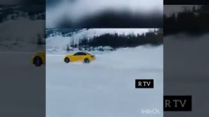 BMW M4 Car Drift ice Road (Linkin Park In End Remix Song)