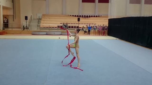 Художественная гимнастика. Шемет Елизавета, 2003, Одинцово. Лента. Соревнования в МГИМО, 04.02.2017 смотреть онлайн