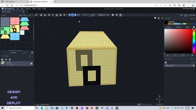 Blockbench - Paint and Texture Tutorial- Beginner