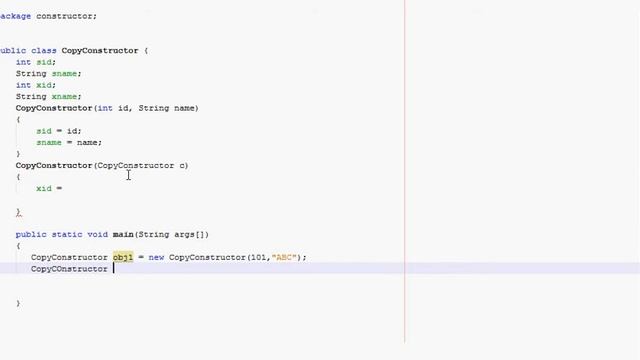 #43 | Copy Constructor in Java | Java Programming in Tamil