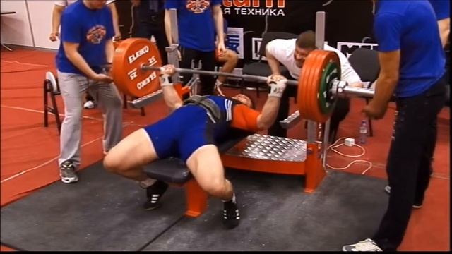 Hafiz Verdiyev bench press 250kg. WPC European 2012. Rostov, Russia. смотреть онлайн