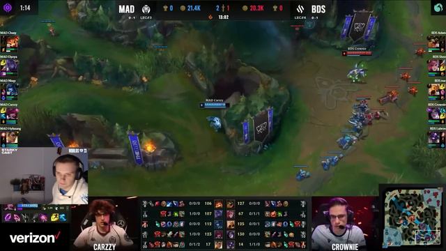 ОГРОМЕННЫЙ ДЖАНГЛ ДИФФ | MAD VS BDS | WORLDS 23