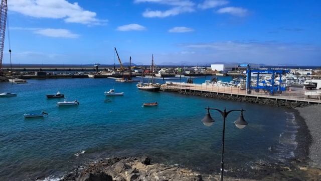 Playa Blanca, a beautiful place in the south of Lanzarote / Lanzarote, Spain / 4K HDR
