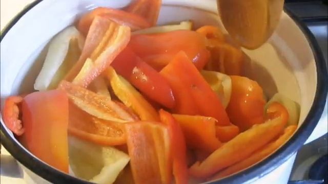 ПЕРЦЫ БОЛГАРСКИЕ В СИРОПЕ. СЛАДКИЕ ПЕРЦЫ. ЗАГОТОВКИ.BULGARIAN PEPPER IN SYRUP.