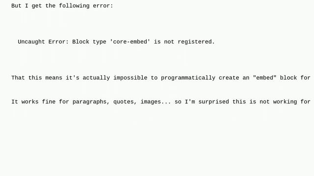Wordpress: Create Youtube embed block with createBlock смотреть онлайн