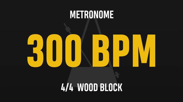 300 BPM 4/4 - Best Metronome (Sound : Wood block) смотреть онлайн