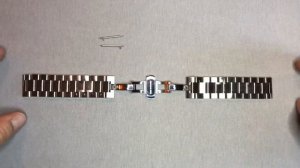 Серебряный стальной ремешок с застежкой-бабочкой для Samsung Gear S3/Galaxy Watch 46мм 0101-01-2