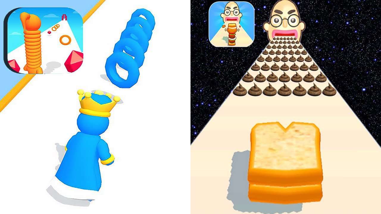 Мобильные игры Long Neck Run VS Sandwich runner прохождение, геймплей и новые уровни для Android IOS смотреть онлайн