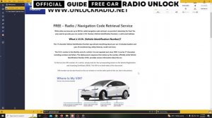 How to UNLOCK Ford Focus radio 6000CD on LOCK10